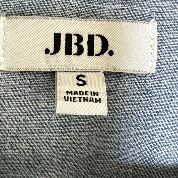 JBD Blue Jean Jacket Classic Denim Style - Picture 3 of 6